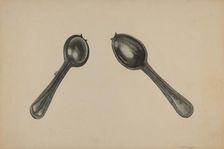 Spoon Mold, c. 1938. Creator: Paul Poffinbarger