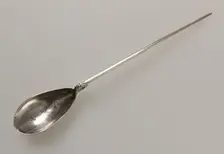 Spoon with Christian Inscription, Byzantine, 4th-5th century. Creator: Unknown