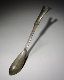 Spoon with Fish-Tail Design, 918-1392. Creator: Unknown