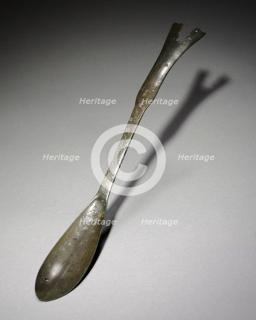 Spoon with Fish-Tail Design, 918-1392. Creator: Unknown.