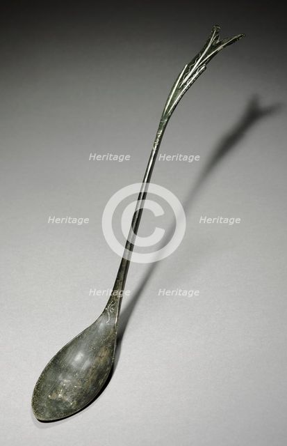 Spoon with Fish-Tail Design, 918-1392. Creator: Unknown.