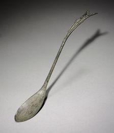 Spoon with Fish-Tail Design, 918-1392. Creator: Unknown
