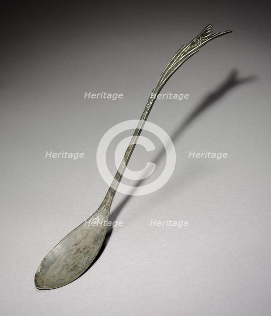 Spoon with Fish-Tail Design, 918-1392. Creator: Unknown.