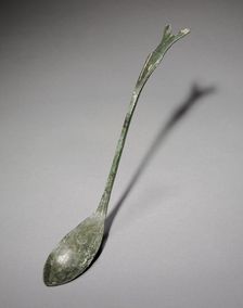 Spoon with Fish-Tail Design, 918-1392. Creator: Unknown