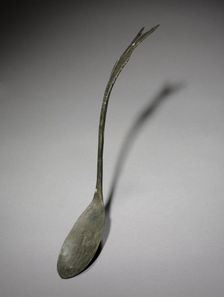 Spoon with Fish-Tail Design, 918-1392. Creator: Unknown