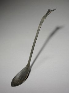 Spoon with Fish-Tail Design, 918-1392. Creator: Unknown