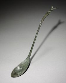Spoon with Fish-Tail Design, 918-1392. Creator: Unknown