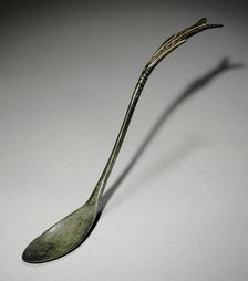 Spoon with Fish-Tail Design, 918-1392. Creator: Unknown