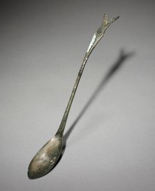 Spoon with Fish-Tail Design, 918-1392. Creator: Unknown