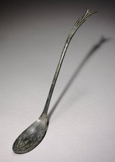 Spoon with Fish-Tail Design, 918-1392. Creator: Unknown