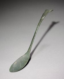 Spoon with Fish-Tail Design, 918-1392. Creator: Unknown