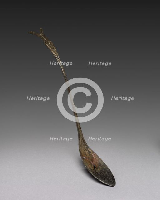 Spoon with Fish-Tail Design, 918-1392. Creator: Unknown.