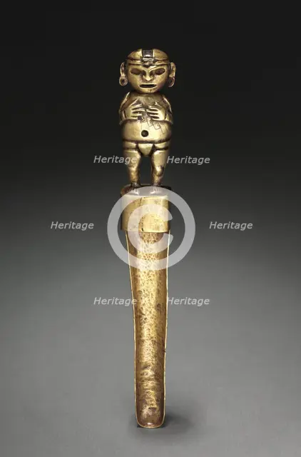 Spoon with Human Figure, c. 500-200 BC. Creator: Unknown.
