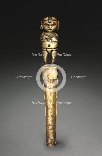 Spoon with Human Figure, c. 500-200 BC. Creator: Unknown.