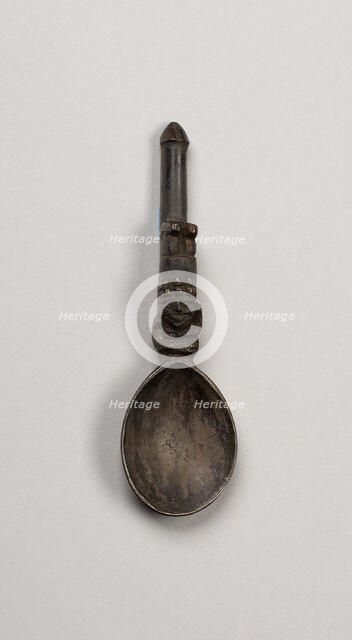 Spoon with Reclining Figure on Handle, A.D. 1450/1532. Creator: Unknown.