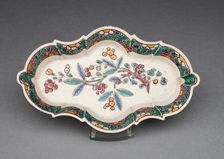 Spoon Tray, Staffordshire, 1750/60. Creator: Staffordshire Potteries