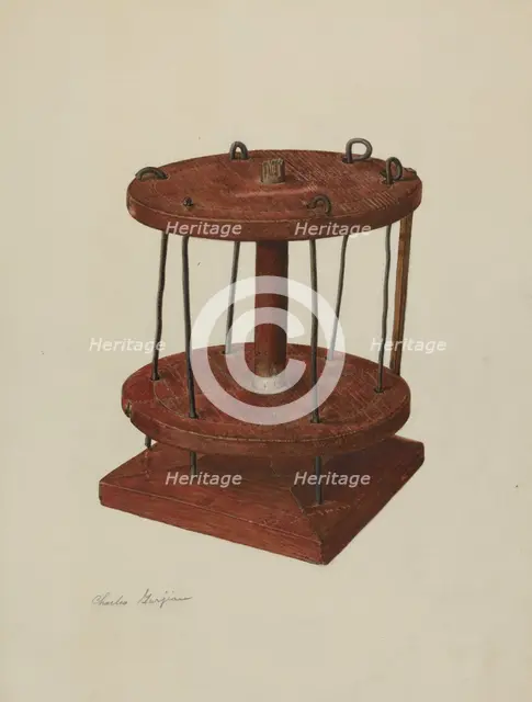 Spool Rack, c. 1939. Creator: Charles Garjian.