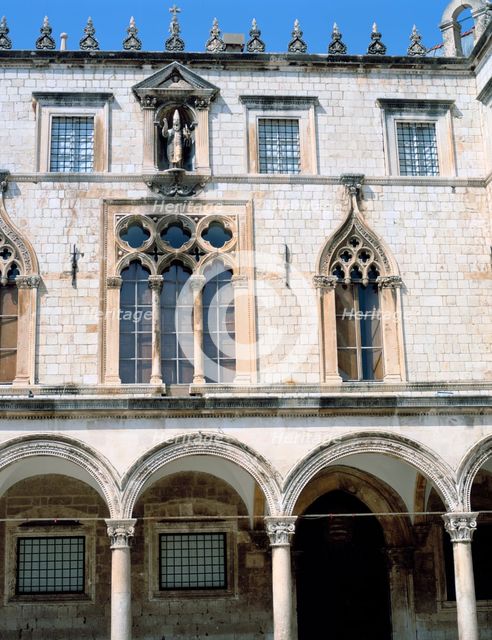 Sponza Palace, Dubrovnik, Croatia. Creator: Peter Thompson.