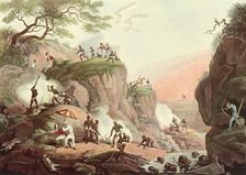 Sport in India - Smoking Wolves from their Earths c1808, (1901). Creator: Unknown