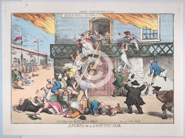 Sports of a Country Fair, October 5, 1810., October 5, 1810. Creator: Thomas Rowlandson.