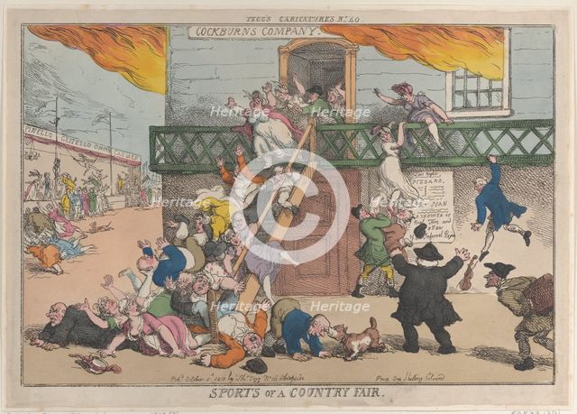 Sports of a Country Fair, October 5, 1810., October 5, 1810. Creator: Thomas Rowlandson.