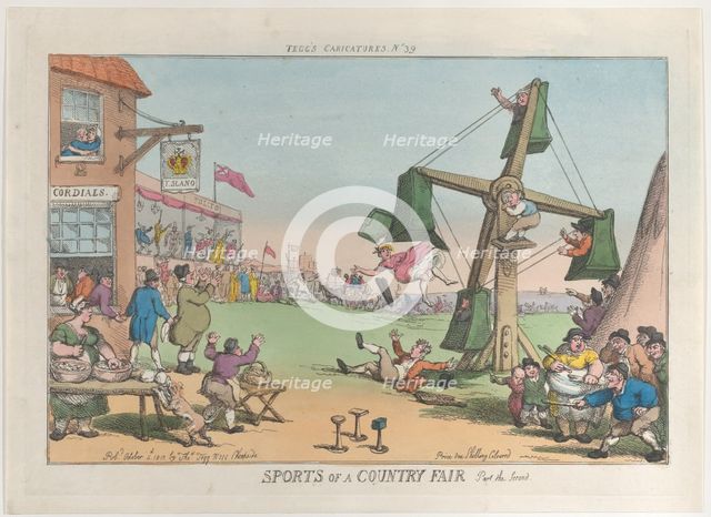Sports of a Country Fair, Part the Second, October 5, 1810., October 5, 1810. Creator: Thomas Rowlandson.