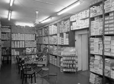 Sports shop interior, Sheffield, South Yorkshire, 1961. Creator: Michael Walters