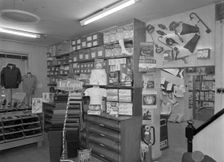 Sports shop interior, Sheffield, South Yorkshire, 1961. Creator: Michael Walters