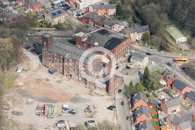 Spotland Bridge New Mill, a disused cotton spinning mill, Rochdale, 2019. Creator: Historic England.