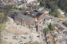 Spotland Bridge New Mill, a disused cotton spinning mill, Rochdale, 2019. Creator: Historic England