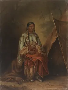 Spotted Tail's Squaw, ca. 1887. Creator: Antonio Zeno Shindler
