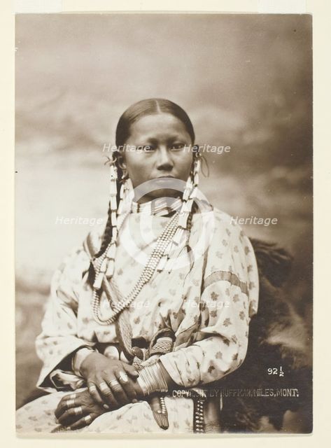 Spotted Fawn, Cheyenne bride, 1879. Creator: Laton Alton Huffman.