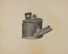 Spout Lamp, c. 1940. Creator: Helen Hobart