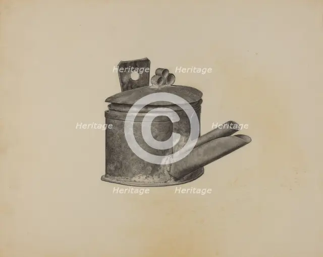 Spout Lamp, c. 1940. Creator: Helen Hobart.