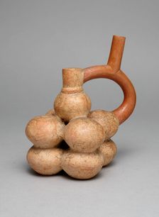 Spout Vessel in Form of a Stack of Globular Fruits, A.D. 250/500. Creator: Unknown