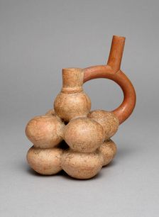 Spout Vessel in Form of a Stack of Globular Fruits, A.D. 250/500. Creator: Unknown
