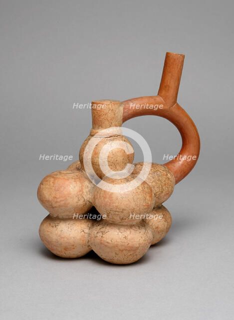 Spout Vessel in Form of a Stack of Globular Fruits, A.D. 250/500. Creator: Unknown.