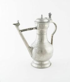 Spouted Wine Flagon, Bern, c. 1750. Creator: Abraham Ganting