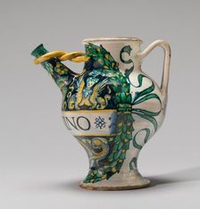 Spouted drug jar with sphinxes, 1507. Creator: Unknown