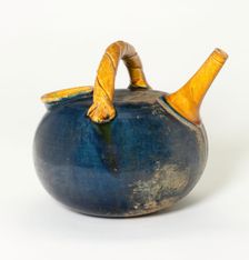 Spouted ewer with handle in the form of a wisted rope, possibly Liao dynasty (907-1125). Creator: Unknown