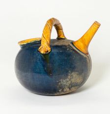 Spouted ewer with handle in the form of a wisted rope, possibly Liao dynasty (907-1125). Creator: Unknown