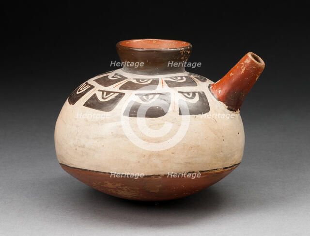 Spouted Jar with Repeated Abstract Motif, 180 B.C./A.D. 500. Creator: Unknown.