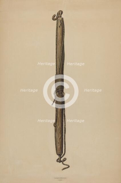 Spreader for Schooner Rigging, 1939. Creator: Erwin Stenzel.