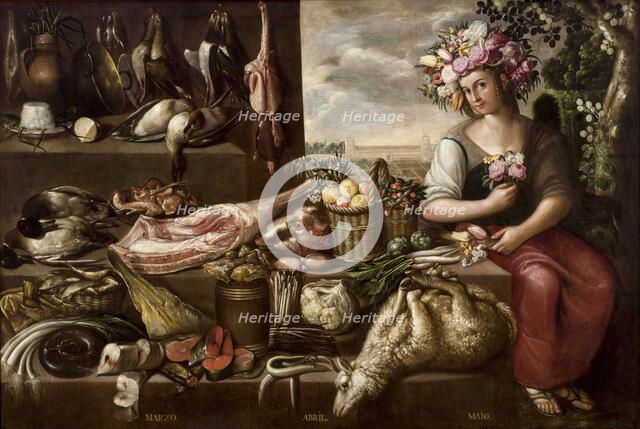 Spring, 1638. Creator: Barrera, Francisco (1595-1658).