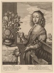Spring, 1641. Creator: Wenceslaus Hollar