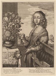 Spring, 1641. Creator: Wenceslaus Hollar