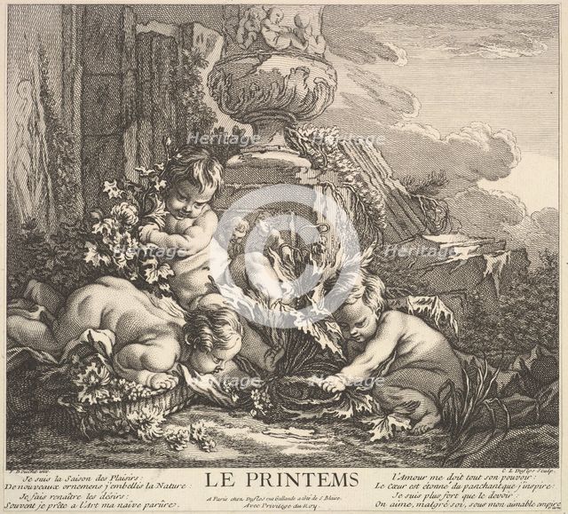 Spring, 1735-86. Creator: Claude Augustin Duflos le Jeune.