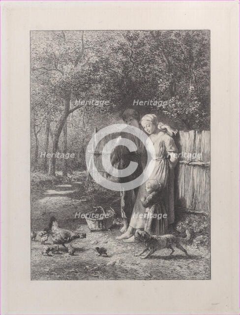 Spring, 1864. Creator: Charles Emile Jacque.