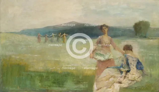 Spring, 1890. Creator: Thomas W Dewing.