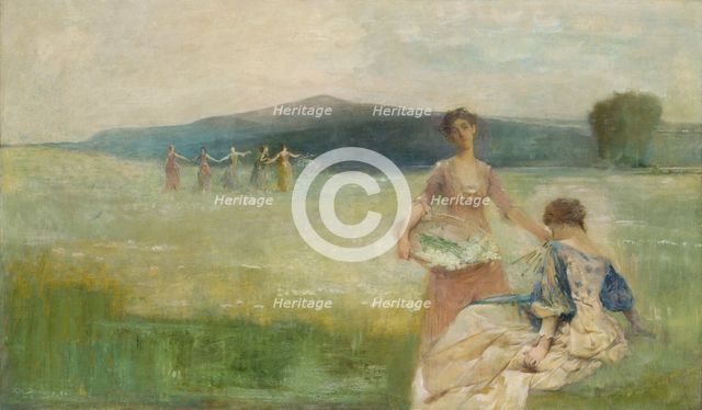 Spring, 1890. Creator: Thomas W Dewing.